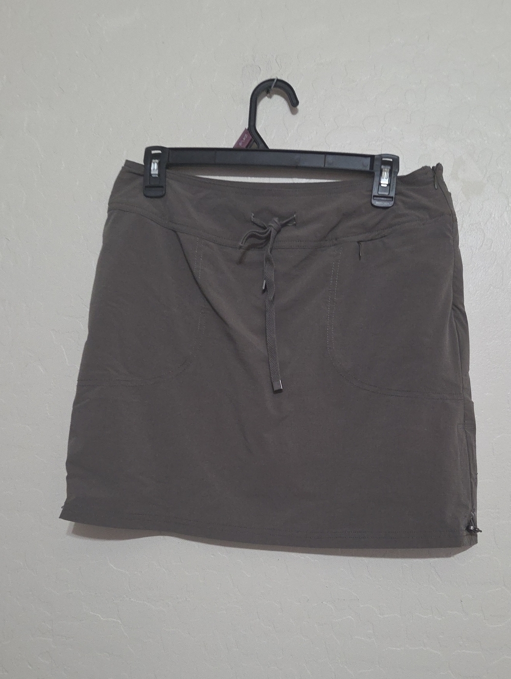 GreenTea Green/Brown Drawstring Skort